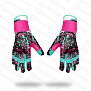 Gants de frappeur de baseball et de softball en cuir sublimé personnalisés, taille adulte, manchette longue, combinaison de couleurs unique, entraînement - Product Image 3