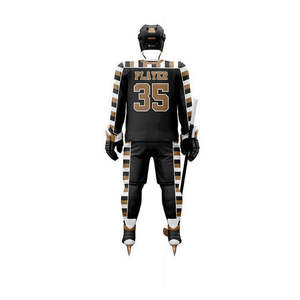 Maillots de hockey sur glace personnalisés de haute qualité, 100% polyester, impression par sublimation, nouveaux designs, uniformes de hockey sur glace, faible MOQ - Product Image 3