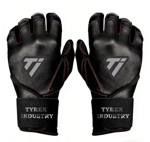 Premium 100% Cabretta Leather (0.9mm) Custom Logo Baseball Batting Gloves with <b>Snap</b> Closure – Professional Grade - Product Image 1