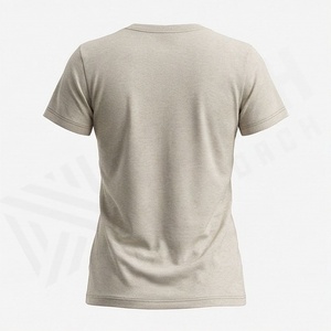 เสื้อยืดผู้หญิง ระบายอากาศได้ดี เสื้อยืดผ้าฝ้าย คอโอ แขนสั้น พิมพ์ลาย สีพื้น สวมใส่สบายๆ สำหรับฤดูร้อน สามารถสั่งทำสีได้ - Product Image 2