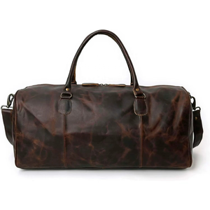 Sac de voyage en cuir pleine fleur de 21 pouces pour hommes et femmes, compagnon idéal pour la gym et les voyages - Product Image 2
