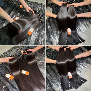 Superventas 28-30 ''Paquete de cabello Remy vietnamita recto doble dibujado negro Natural para mujeres crudo sin procesar listo para enviar - Product Image 6