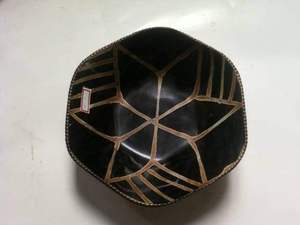 ชามควายฮอร์นมือถืออุปกรณ์รับประทานอาหารชามจัดเก็บอาหารในห้องครัวสีธรรมชาติควายให้บริการจานของขวัญโอกาส - Product Image 2