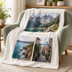 Manta de Franela Tejida Lisa para Sublimación, Personalizada, Anti-Pilling, Ecológica, con Nombre Personalizado para Uso en Avión - Product Image 5