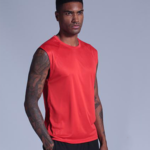 Camiseta Deportiva sin Mangas para Hombre, Cuello Redondo, Lisa, Transpirable, para Entrenamiento, Gimnasio, Atletas - Product Image 3