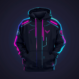 Custom Hoodie with Balaclava Set Cotton Fleece Pullover Sweatshirt <b>Matching</b> Mask with OEM ODM Customization - Product Image 6