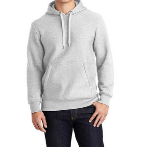 Custom Front Logo Embossed Men's Heavyweight Cotton Fleece Winter Pullover <b>Hoodie</b> Puff Printing Solid Streetwear - Product Image 1