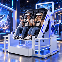 Machine de jeu de réalité virtuelle d'intérieur pour parc d'attractions |   Dual VR 360 °   Simulateur de chaise rotative |   Simulateur de jeu d'arcade