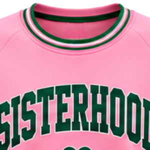 <b>Pink</b> Sisterhood <b>Heart</b> Graphic Women Sweatshirt Knitted Rib Crew Neck Long Sleeve Casual Pullover Fashion Ladies Custom <b>Top</b> - Product Image 6