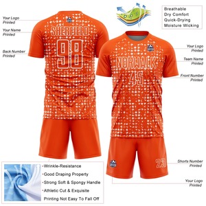 Uniforme de fútbol, camiseta y pantalones cortos para hombre, conjunto de equipo, ropa deportiva transpirable de secado rápido - Product Image 6