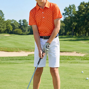 เสื้อโปโลกอล์ฟสำหรับเด็ก ผลิตโดย Best Golf Apparel ผ้าถักพิเก้ คอเสื้อแบบริบ ตะเข็บเรียบร้อย และเนื้อผ้ายืดหยุ่น - Product Image 5