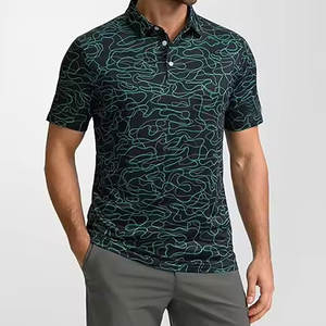 Polo homme de haute qualité en sublimation, respirant, en polyester, pour le tennis et l'entraînement en salle de sport - Product Image 2