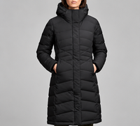Nouvelles parkas longues pour femmes de haute qualité, vestes matelassées, vestes rembourrées, fabrication sur mesure, logo personnalisé, vestes rembourrées unies
