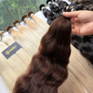 Extensiones de Cabello Humano RUSA con Cinta Adhesiva, Color Marrón Oscuro, Ondulado Natural, Textura Personalizada, Tamaño 1x4cm, Para Uso Personal - Product Image 4