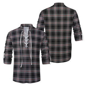 Camisa Ghillie Tradicional Escocesa Jacobita de Alta Calidad para Hombre, Camisa Casual de Manga Larga con Cordones y Estampado de Tartán Moffat - Product Image 5