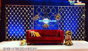 Trending Toronto Wedding Metallic Candle <b>Backdrop</b> <b>Stands</b> Western Style Wedding Stage Back Wall Outdoor Wedding Stage <b>Backdrop</b> Uk - Product Image 6