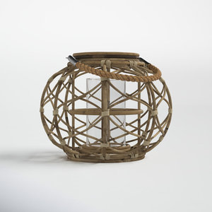 Portavelas y farol montados en la pared de ratán Otros tipos de tarros de velas - Product Image 3