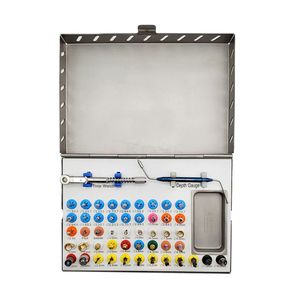 Kit complet d'implants dentaires, 50 pièces, ensemble d'outils professionnels de pose et de retrait avec boîte de stérilisation en acier inoxydable - Product Image 4