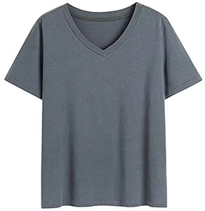 T-shirt unisexe vintage à col en V et manches courtes pour homme et jeune adulte, 180 grammes, 100 % coton tissé, impression numérique, logo frontal, vierge, écologique - Product Image 3