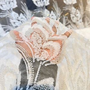 Beaded Embroidery Silk Fabric Wholesale Supplier Beaded Work Silk Fabric Manufacturer India Embroidered Silk Fabric with Beads - Product Image 3