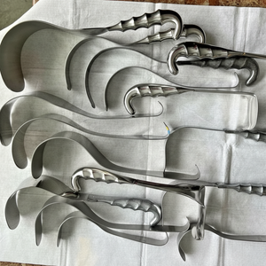 Gancho Deaver / Retractores Richardson de mango hueco, varios tamaños, lote de 16 piezas - Product Image 1