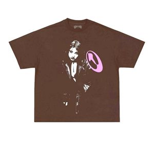 Novedades en Ropa Urbana: Camiseta Negra Oversize con Estampado Gráfico, de Algodón Grueso, Cuello Personalizado, Corte Cuadrado y Recortado para Hombre - Product Image 6