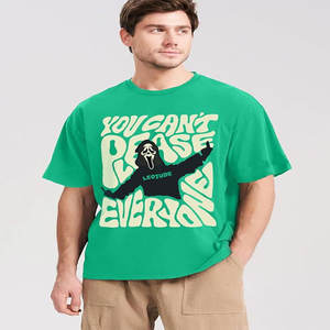 T-shirt rétro surdimensionné délavé à l'acide pour homme Streetwear sérigraphié avec logo personnalisé - Product Image 1