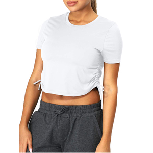 T-shirts courts pour femmes de haute qualité, respirants, en coton, décontractés, pour l'été, fournisseur pakistanais, fabricant de vêtements - Product Image 4