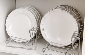 OEM/ODM Vietnam 304 Stainless Steel <b>Plate</b> Drainer <b>Rack</b> Round Standing Kitchen Storage Organizer Shelf - Product Image 4