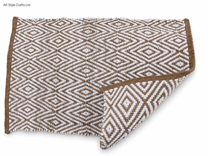 Modern Jute Floor <b>Mat</b> Jacquard Handmade Geometric Rectangle Non Slip Eco Friendly Pet Friendly for Home Office Entry Hall - Product Image 4