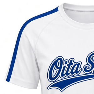 White Blue Cheer Jersey Short Sleeve Team Sports Shirt Athletic Performance Uniform Top Training Practice Competition Apparel - Product Image 5