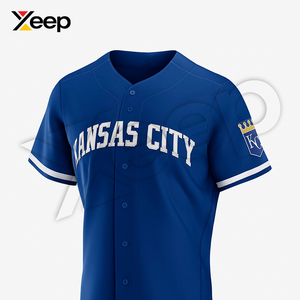 เสื้อเบสบอลผู้ชาย XEEP Customize รุ่น XC-BBU-22 ผลิตจากโพลีเอสเตอร์ คุณภาพสูง บริการ OEM พิมพ์ลายด้วยความร้อน แขนสั้น ระบายอากาศได้ดี - Product Image 3