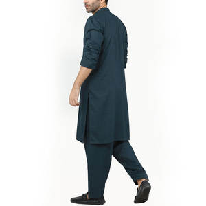 Shalwar Kameez Kurta Afghani pour hommes, vêtements de fête, vêtements décontractés, robes en tissu de coton, nouveau design, Shalwar Kameez musulman pour hommes - Product Image 4