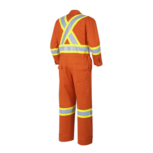 hi vis coverall high visibility utility coverall hi vis coverall reflective <b>construction</b> coverall hi vis workwear coverall - Product Image 2