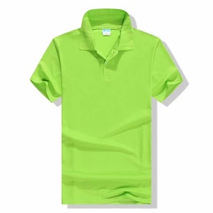 Camiseta de Trabajo Personalizada para Hombre, Antiarrugas, Tejido Sólido, Tallas Grandes, Algodón, Logotipo Bordado, Manga Corta - Product Image 3