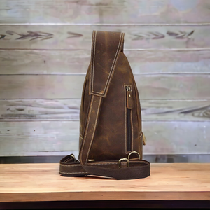 Bolso de Pecho Marrón Oscuro para Hombre, Moderno y Multifuncional, con Correa Cruzada para Viajes - Product Image 4