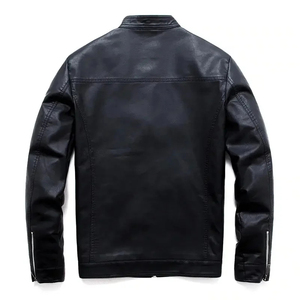 Veste en cuir élégante pour homme, couleur personnalisée, 100% cuir, veste homme, vestes en cuir slim personnalisées, vestes à motifs teints - Product Image 3