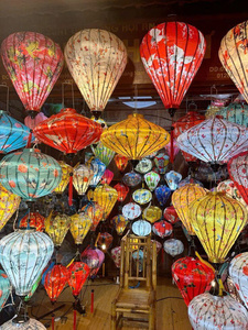 Nueva Colección 2026, Decoración Tradicional Vietnamita para el Festival de los Faroles de Seda / Lámpara de Seda de Hoi An para Festividades - Product Image 5