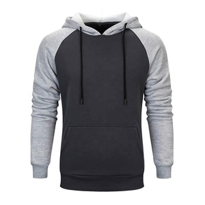 Sweat à capuche surdimensionné vintage brodé personnalisé 2025 pour hommes, vêtements d'hiver à poches kangourou de couleur unie avec capuche pour l'automne - Product Image 1