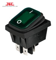 Interrupteurs à bascule étanches JEC pour bateau, IP65, unipolaire marche/arrêt, 16A/10A/6A, 125V/250V, certifiés ULCUL ENEC, lot de 10