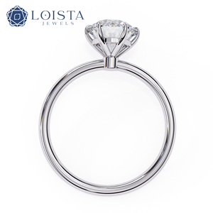 Bague unisexe en or massif 18 carats avec diamant solitaire de laboratoire taille ronde tendance, certifié IGI, idéale pour mariage ou cadeau de fête - Product Image 4
