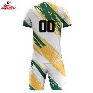 Ensembles d'uniformes de football personnalisés pour hommes, respirants, à manches courtes, en polyester - Product Image 2