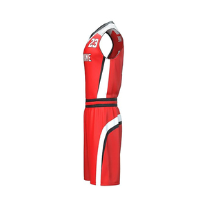 Maillot de basket-ball à sublimation intégrale tendance, uniforme personnalisé pour club sportif et ligue de basket-ball pour hommes, à imprimer avec votre design - Product Image 2