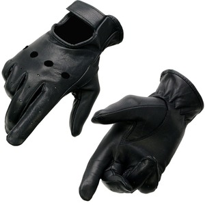 Gants de moto tactiques en cuir véritable noir de qualité supérieure avec sangle de poignet réglable, gants de moto personnalisés de qualité supérieure pour hommes - Product Image 1
