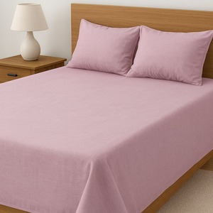 High on Demand Beauty Bush 300 TC Pure <b>Bamboo</b> Solid Bedsheet for Home Hotel and Hospitality Use Available for Best Price - Product Image 5