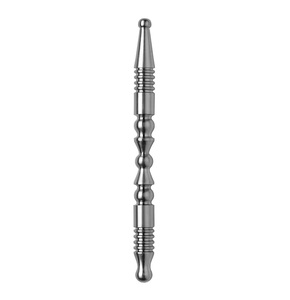Professional Acupuncture Precision <b>Pen</b> Stainless Steel <b>Silver</b> Textured Grip for Pressure Point Therapy - Product Image 1