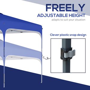"8FT X 8FT Wedding Party <b>Tent</b> <b>Canopy</b> with Adjustable Height & Carry Bag" - Product Image 6