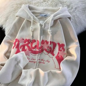 Sudadera con Capucha GAFEN GUNGEAR con Estampado de Flores, Unisex, Talla Grande, Informal, de Punto, de Algodón, Estilo Otoñal - Product Image 1