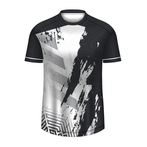 T-shirt pour homme en mélange de polyester et de spandex tricoté, imprimé par sublimation, prix de gros personnalisé, confort et ajustement parfaits pour un usage décontracté - Product Image 5