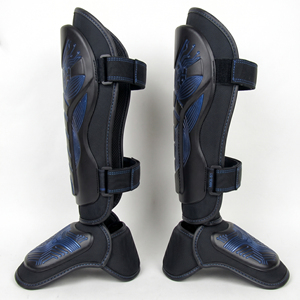 Protège-tibias réglables en néoprène avec fermeture auto-agrippante pour la boxe, équipement de protection, protège-tibias standard unisexe pour adultes - Product Image 4